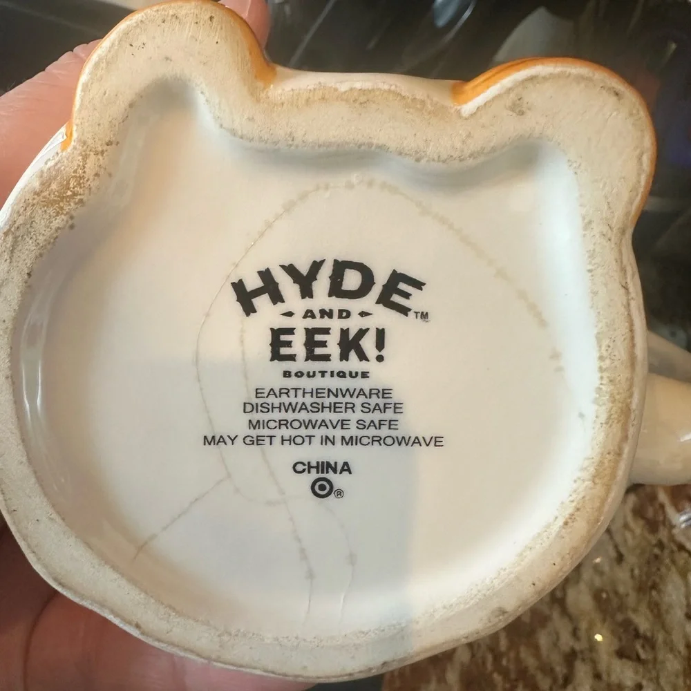 2021 Target Ghost Mug Hyde and Eek Halloween Orange Feet 11.9oz